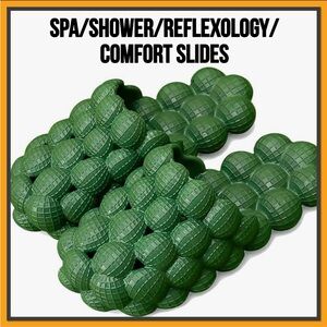 Green Comfort Bubble, Spa, Shower or Pool Slides for Women